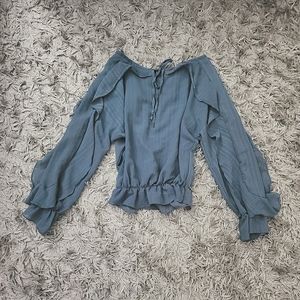 Korean ruffled longsleeve